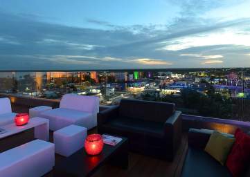 Rooftop Lounge at Sunset